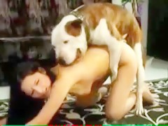 Homemade video of dog fucking woman